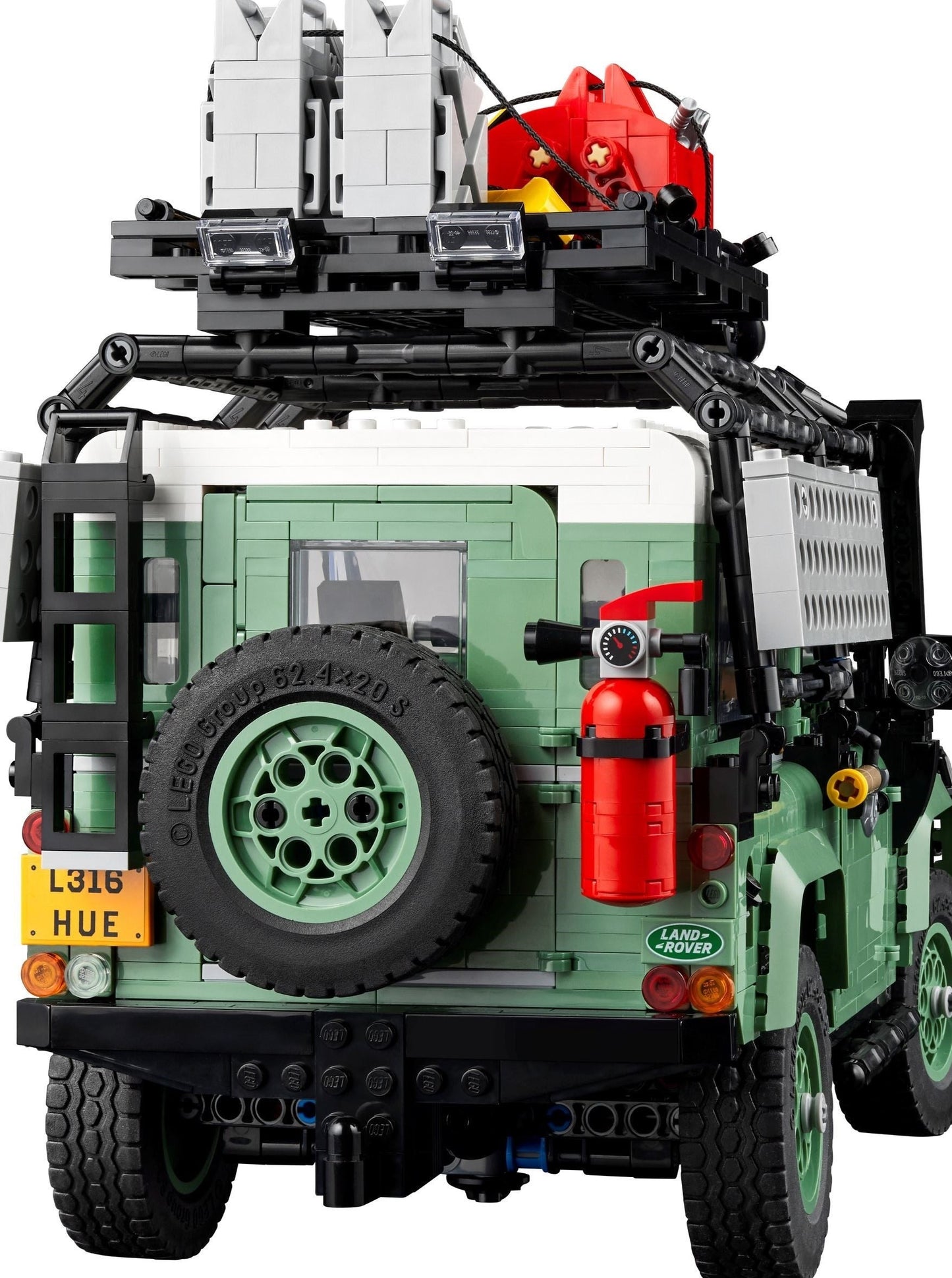 LEGO set 10317 – Land Rover Classic Defender 90 uit de Lego Icons collectie, te huur in West- en Oost-Vlaanderen bij Brickset for You