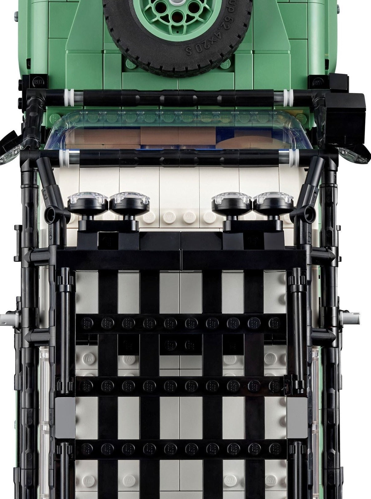LEGO set 10317 – Land Rover Classic Defender 90 uit de Lego Icons collectie, te huur in West- en Oost-Vlaanderen bij Brickset for You