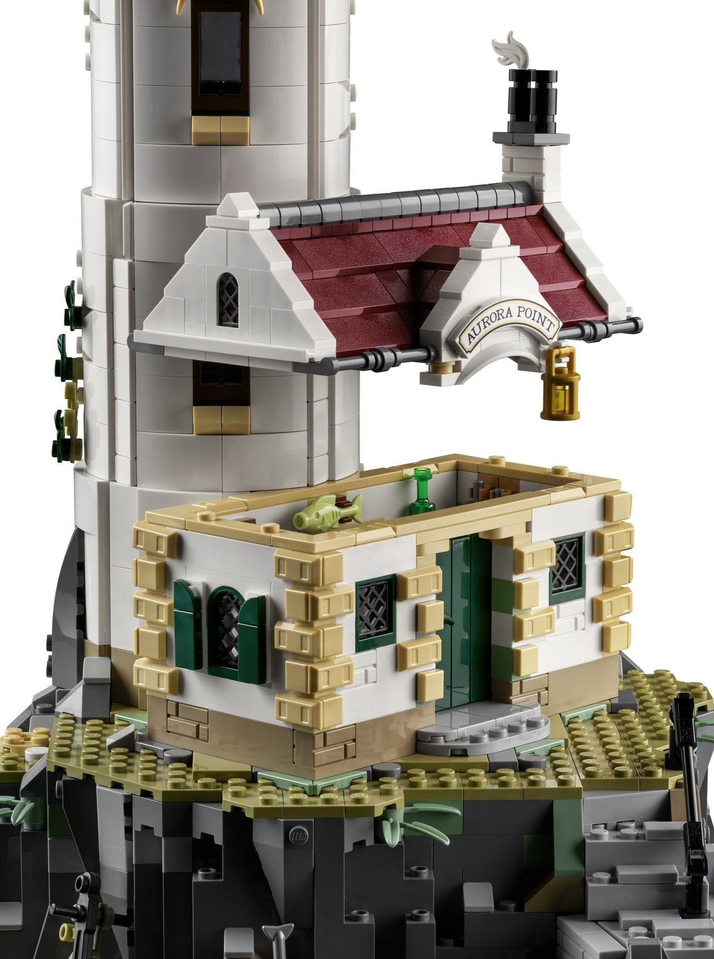 LEGO set 21335 – Gemotoriseerde vuurtoren uit de Lego Ideas collectie, te huur in West- en Oost-Vlaanderen bij Brickset for You