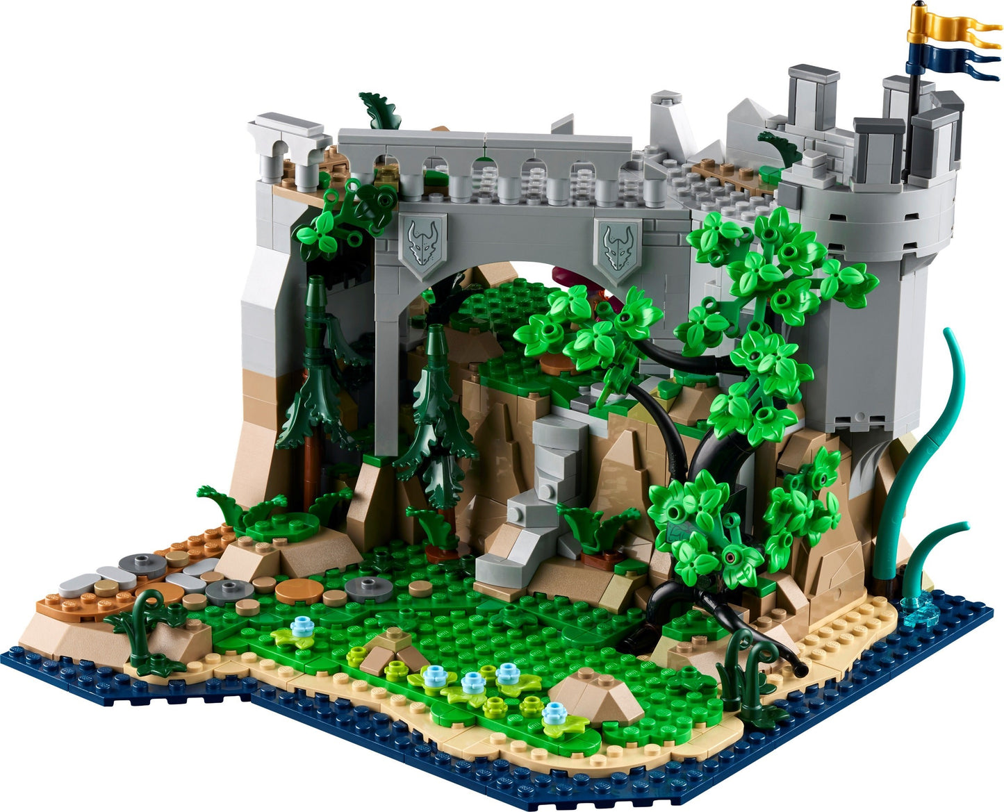 LEGO set 21348 – Dungeons & Dragons: het verhaal van de rode draak uit de Lego Ideas collectie, te huur in West- en Oost-Vlaanderen bij Brickset for You