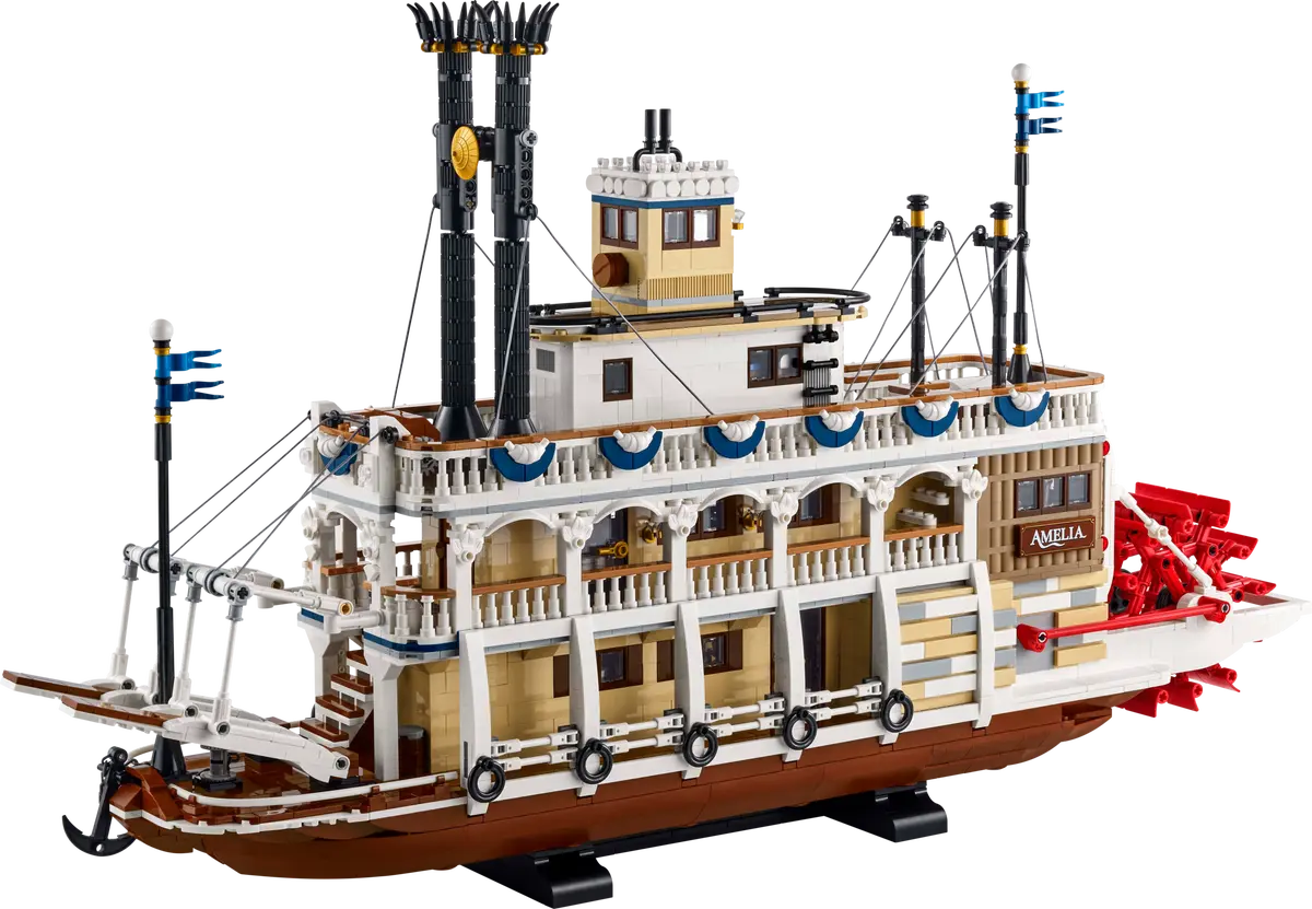 LEGO set 21356 – Stoomboot uit de Lego Icons collectie, te huur in West- en Oost-Vlaanderen bij Brickset for You