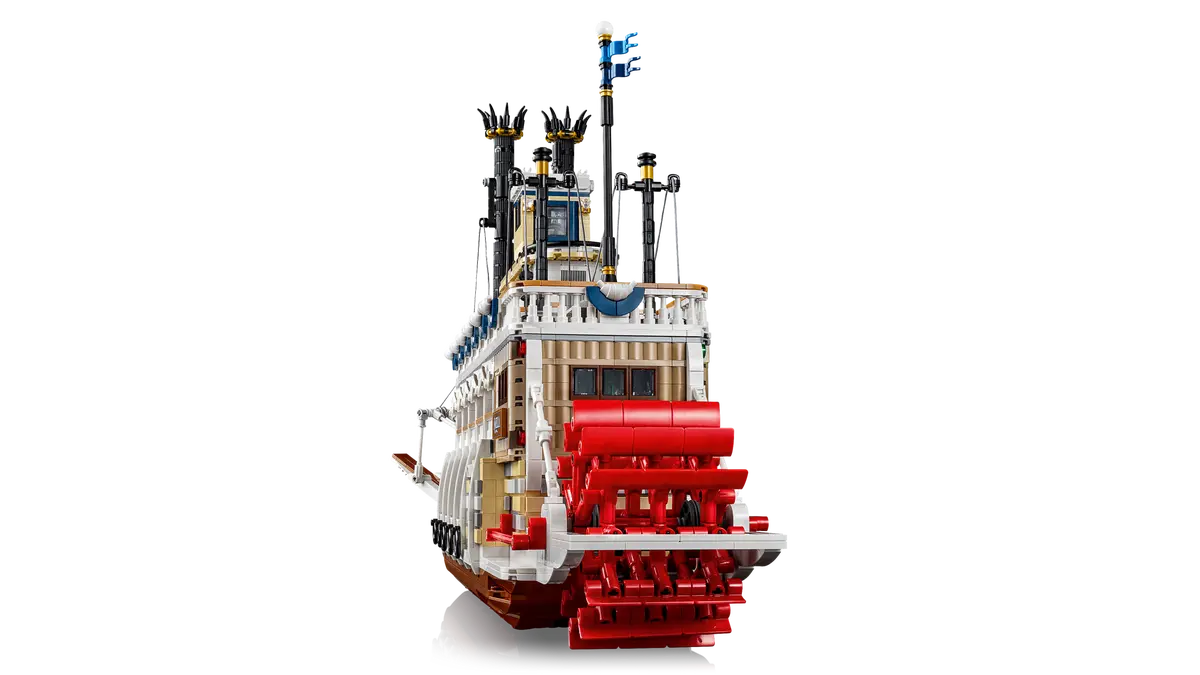 LEGO set 21356 – Stoomboot uit de Lego Icons collectie, te huur in West- en Oost-Vlaanderen bij Brickset for You