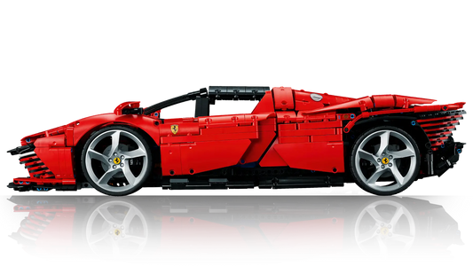 LEGO set 42143 – Ferrari Daytona SP3 uit de Lego Technic collectie, te huur in West- en Oost-Vlaanderen bij Brickset for You