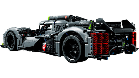 LEGO set 42156 – Peugeot 9X8 24H Le Mans Hybrid Hypercar uit de Lego Technic collectie, te huur in West- en Oost-Vlaanderen bij Brickset for You
