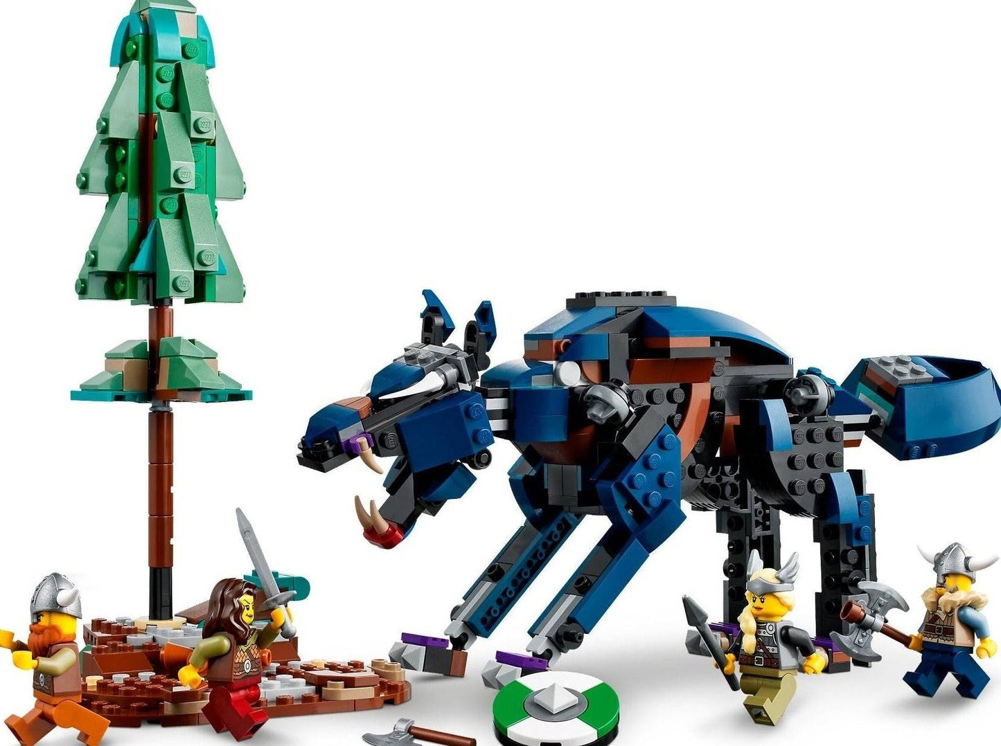 LEGO set 31132 – Vikingschip en de Midgaardslang uit de Brickset for Kids collectie, te huur in West- en Oost-Vlaanderen bij Brickset for You