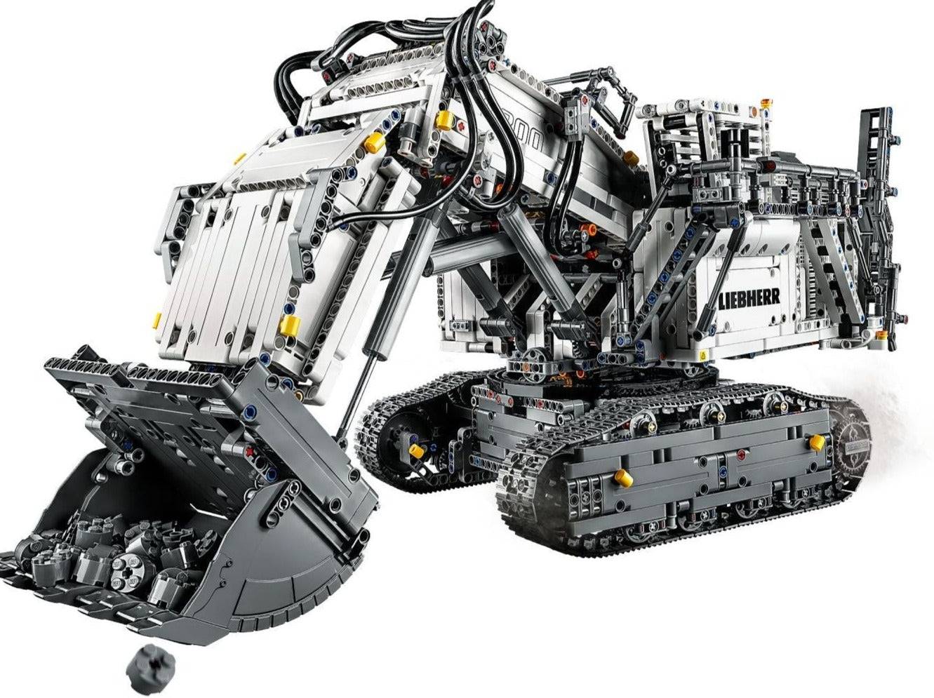 LEGO set 42100 – Liebherr R 9800 Graafmachine uit de Lego Technic collectie, te huur in West- en Oost-Vlaanderen bij Brickset for You