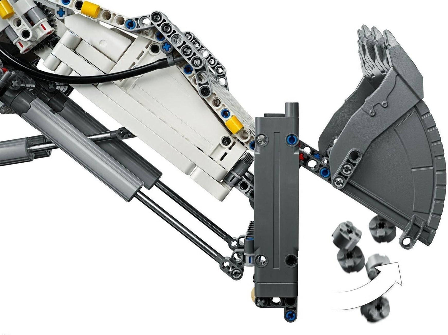 LEGO set 42100 – Liebherr R 9800 Graafmachine uit de Lego Technic collectie, te huur in West- en Oost-Vlaanderen bij Brickset for You