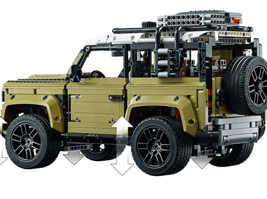 LEGO set 42110 – Land Rover Defender uit de Lego Technic collectie, te huur in West- en Oost-Vlaanderen bij Brickset for You