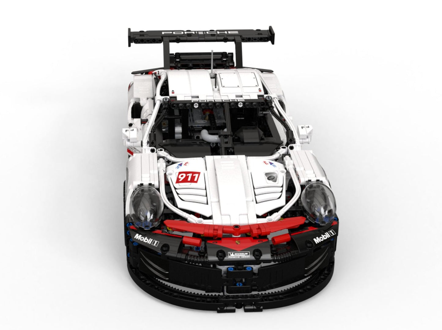LEGO set 42096 – Porsche 911 RSR uit de Lego Technic collectie, te huur in West- en Oost-Vlaanderen bij Brickset for You