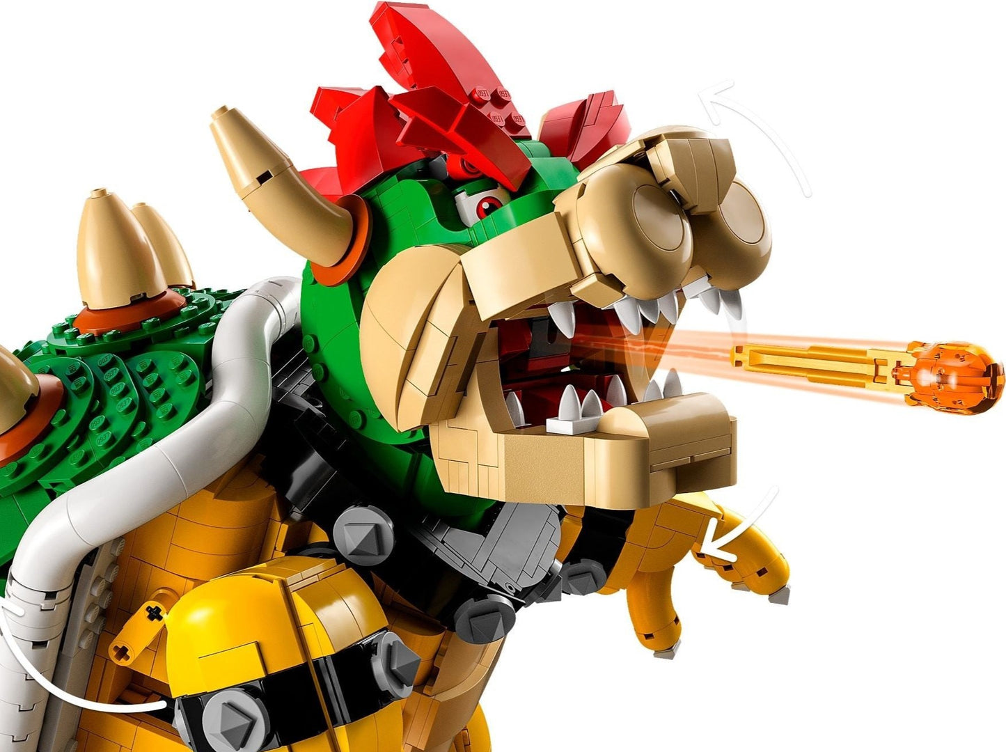 LEGO set 71411 – De machtige Bowser™ uit de Lego Super Mario collectie, te huur in West- en Oost-Vlaanderen bij Brickset for You