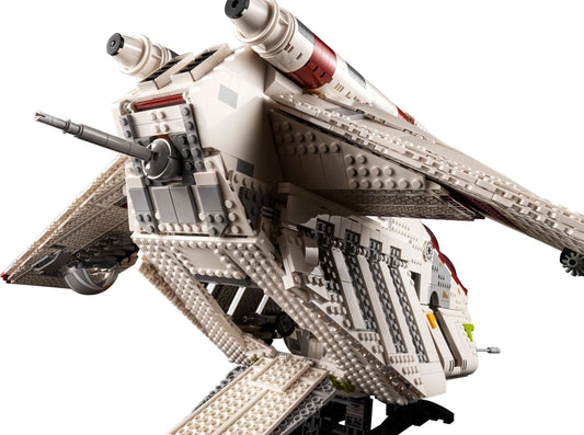 LEGO set 75309 – Republic Gunship uit de Lego Star wars collectie, te huur in West- en Oost-Vlaanderen bij Brickset for You