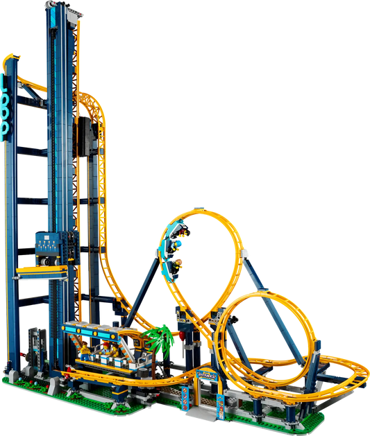 LEGO set 10303 – Lusachtbaan uit de Lego Icons, te huur in West- en Oost-Vlaanderen bij Brickset for You