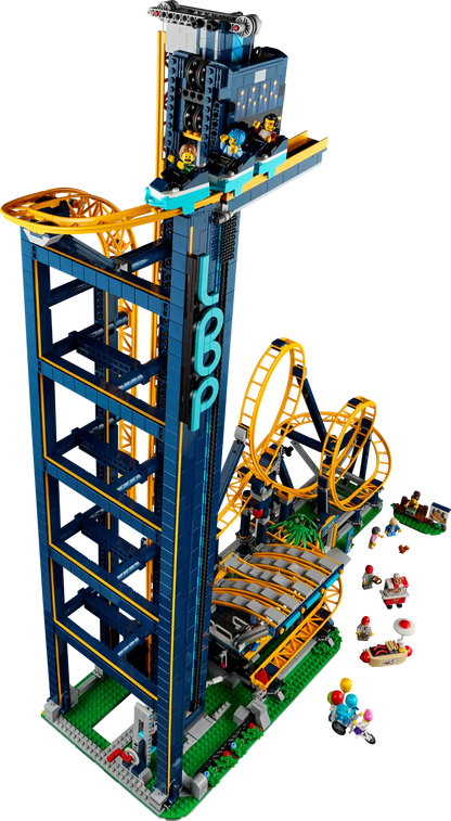 LEGO set 10303 – Lusachtbaan uit de Lego Icons, te huur in West- en Oost-Vlaanderen bij Brickset for You