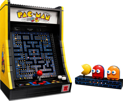 LEGO set 10323 – PAC-MAN arcade uit de Lego Icons collectie, te huur in West- en Oost-Vlaanderen bij Brickset for You