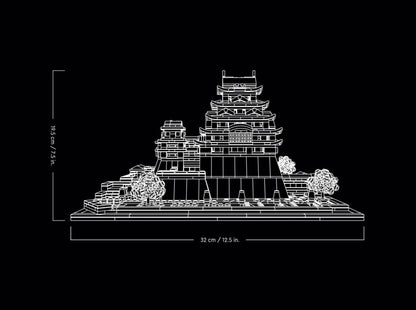LEGO set 21060 – Kasteel Himeji uit de Lego Architecture collectie, te huur in West- en Oost-Vlaanderen bij Brickset for You