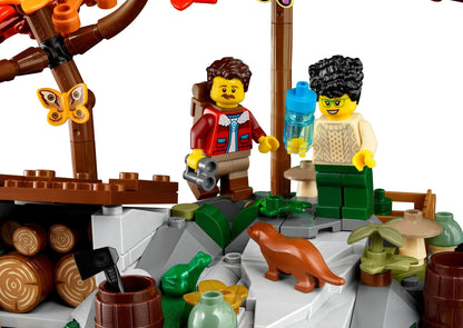 LEGO set 21338 – A-frame boshut uit de Lego Ideas collectie, te huur in West- en Oost-Vlaanderen bij Brickset for You
