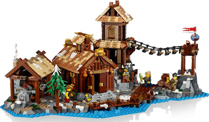 LEGO set 21343 – Vikingdorp uit de Lego Ideas collectie, te huur in West- en Oost-Vlaanderen bij Brickset for You