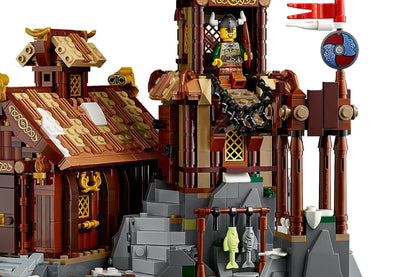 LEGO set 21343 – Vikingdorp uit de Lego Ideas collectie, te huur in West- en Oost-Vlaanderen bij Brickset for You