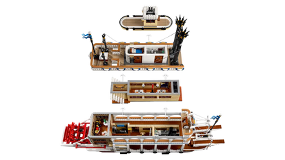 LEGO set 21356 – Stoomboot uit de Lego Icons collectie, te huur in West- en Oost-Vlaanderen bij Brickset for You