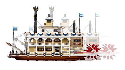 LEGO set 21356 – Stoomboot uit de Lego Icons collectie, te huur in West- en Oost-Vlaanderen bij Brickset for You