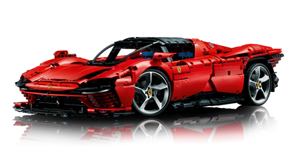 LEGO set 42143 – Ferrari Daytona SP3 uit de Lego Technic collectie, te huur in West- en Oost-Vlaanderen bij Brickset for You
