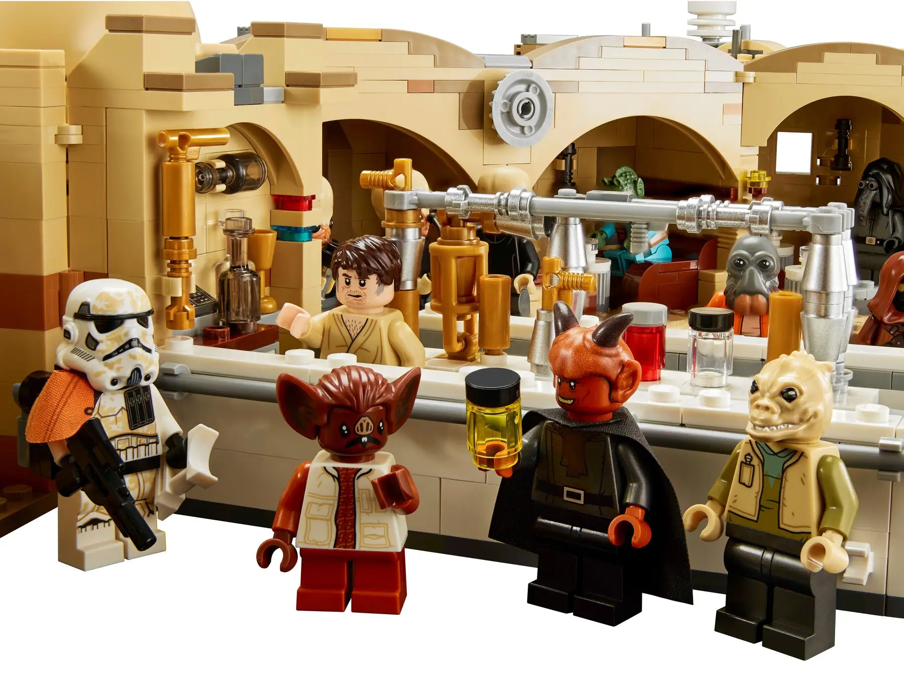 LEGO set 75290 – Mos Eisley Cantina™ uit de Lego Star wars collectie, te huur in West- en Oost-Vlaanderen bij Brickset for You