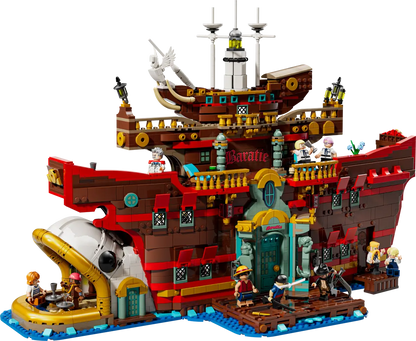 LEGO set 75640 – Het drijvende restaurant Baratie uit de Lego one Pieces collectie, te huur in West- en Oost-Vlaanderen bij Brickset for You