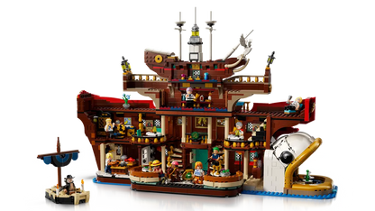 LEGO set 75640 – Het drijvende restaurant Baratie uit de Lego one Pieces collectie, te huur in West- en Oost-Vlaanderen bij Brickset for You