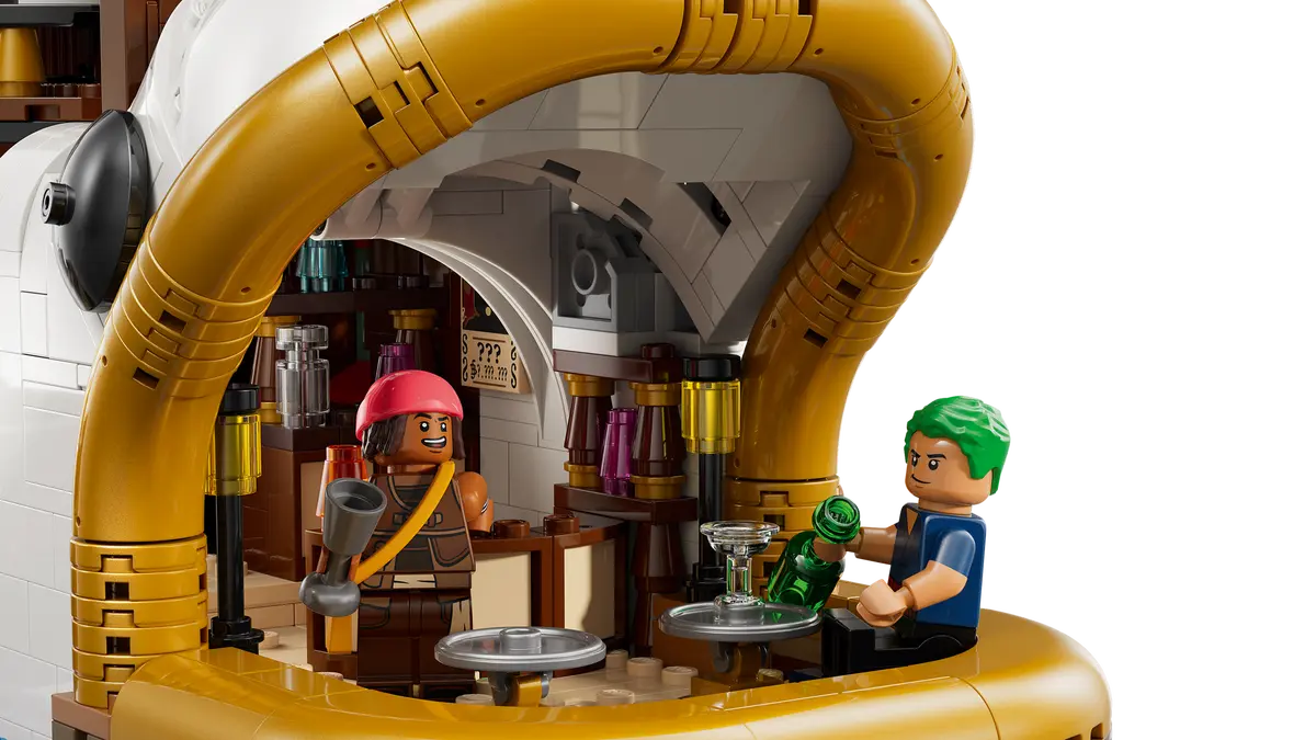 LEGO set 75640 – Het drijvende restaurant Baratie uit de Lego one Pieces collectie, te huur in West- en Oost-Vlaanderen bij Brickset for You