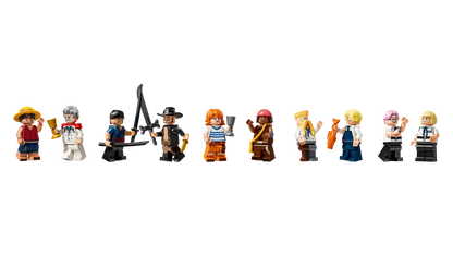 LEGO set 75640 – Het drijvende restaurant Baratie uit de Lego one Pieces collectie, te huur in West- en Oost-Vlaanderen bij Brickset for You