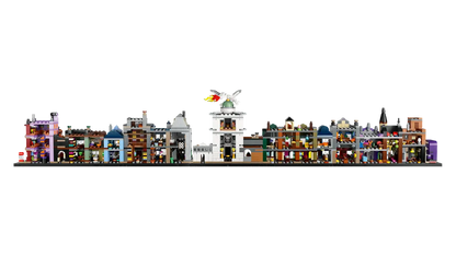 LEGO set 76444 – De Wegisweg™ tovenaarswinkels uit de Lego Harry Potter collectie, te huur in West- en Oost-Vlaanderen bij Brickset for You