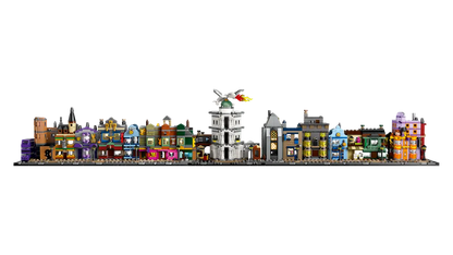 LEGO set 76444 – De Wegisweg™ tovenaarswinkels uit de Lego Harry Potter collectie, te huur in West- en Oost-Vlaanderen bij Brickset for You