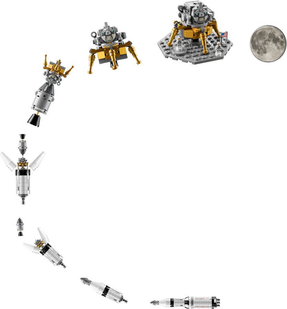 LEGO set 92176 – NASA Apollo Saturn V uit de Lego Ideas collectie, te huur in West- en Oost-Vlaanderen bij Brickset for You