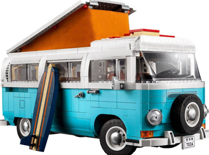 LEGO set 10279 – Volkswagen T2 Kampeerbus uit de Lego Creator Expert collectie, te huur in West- en Oost-Vlaanderen bij Brickset for You