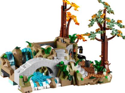 LEGO set 10316 – The Lord of the Rings : Rivendell uit de Lego Lords of the rings collectie, te huur in West- en Oost-Vlaanderen bij Brickset for You