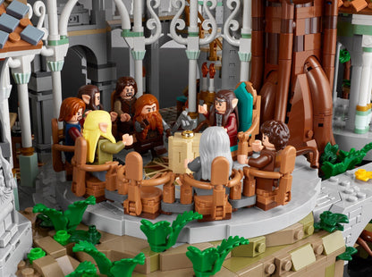 LEGO set 10316 – The Lord of the Rings : Rivendell uit de Lego Lords of the rings collectie, te huur in West- en Oost-Vlaanderen bij Brickset for You