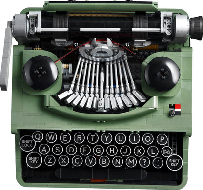 LEGO set 21327 – Typemachine uit de Lego Ideas collectie, te huur in West- en Oost-Vlaanderen bij Brickset for You