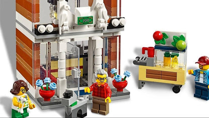LEGO set 31097 – Woonhuis, dierenwinkel & café uit de Brickset for Kids collectie, te huur in West- en Oost-Vlaanderen bij Brickset for You