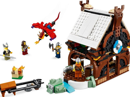 LEGO set 31132 – Vikingschip en de Midgaardslang uit de Brickset for Kids collectie, te huur in West- en Oost-Vlaanderen bij Brickset for You