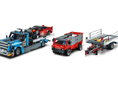 LEGO set 42098 – Autotransportvoertuig uit de Lego Technic collectie, te huur in West- en Oost-Vlaanderen bij Brickset for You
