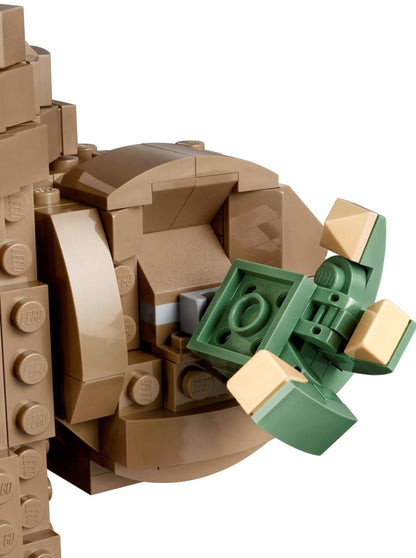 LEGO set 75318 – Yoda Het Kind uit de Lego Star wars collectie, te huur in West- en Oost-Vlaanderen bij Brickset for You