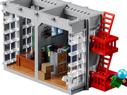 LEGO set 76178 – Daily Bugle uit de Lego Marvel collectie, te huur in West- en Oost-Vlaanderen bij Brickset for You