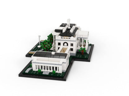 LEGO set 21054 – Het grote Witte Huis uit de Lego Architecture collectie, te huur in West- en Oost-Vlaanderen bij Brickset for You