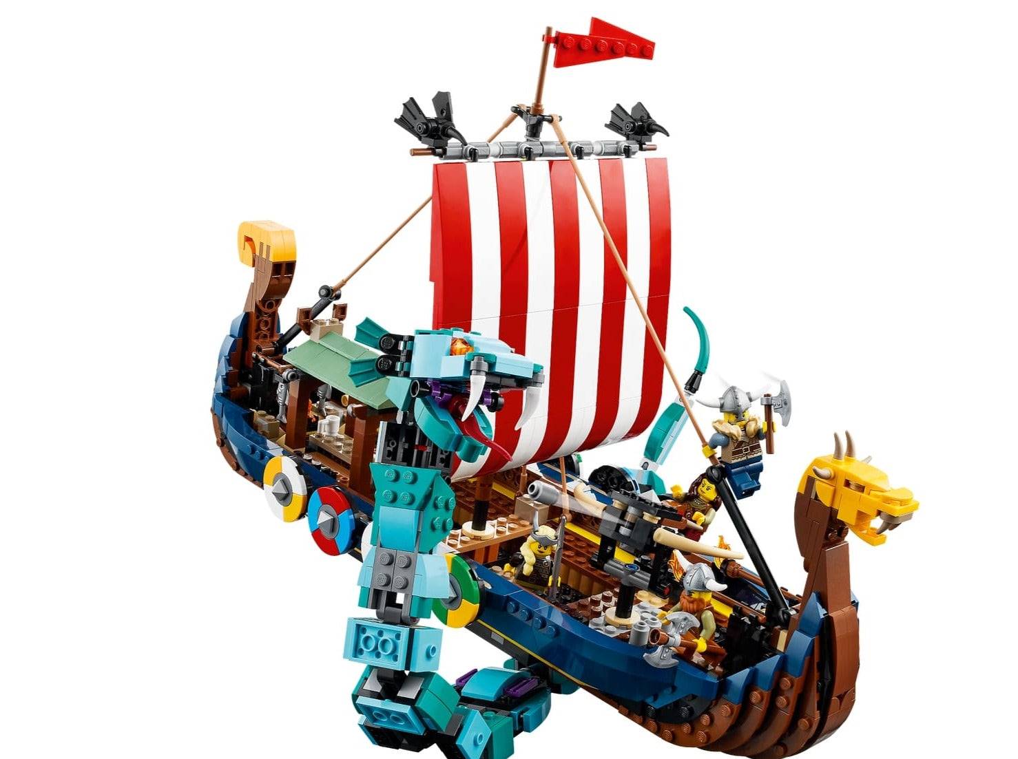 31132 : Vikingschip en de Midgaardslang - Brickset for You Huur Lego Kortrijk (West-Vlaanderen)
